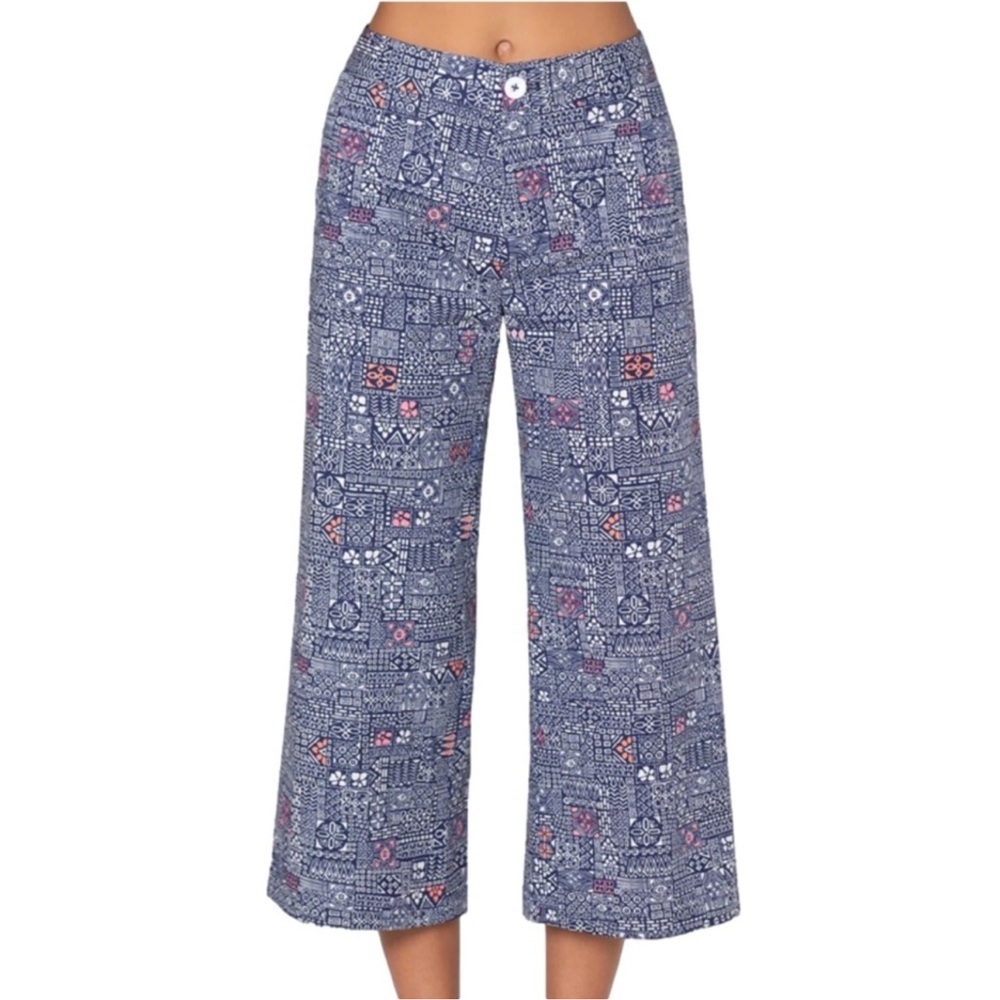 Tori Richard Chase The Rainbow Elmar Cropped Wide Leg Pant NWOT
